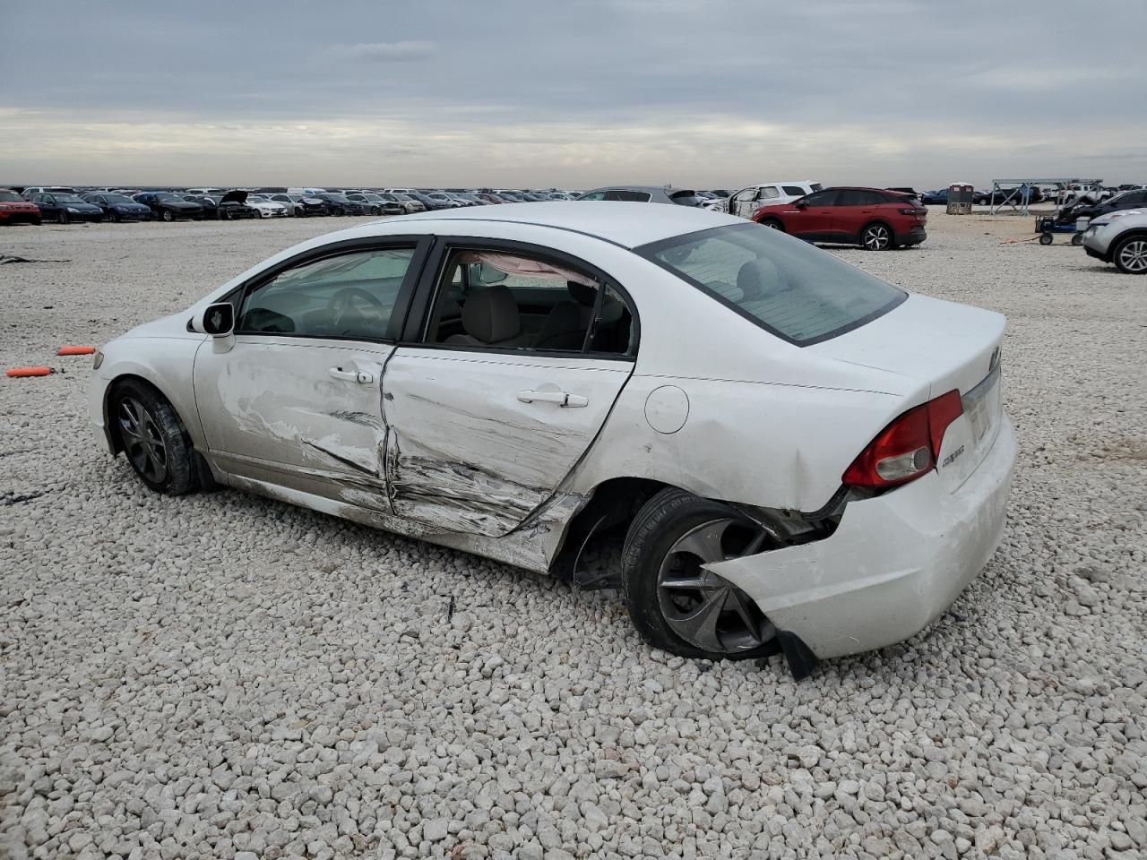 2009 Honda Civic VIN 2HGFA16589H301822 Copart auction photo, rear end / side damage thumbnail 2