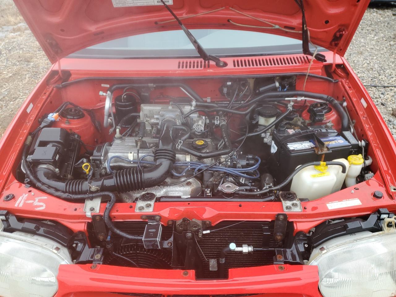 1997 Ford Aspire VIN KNJLT05H8V6219549 Copart auction photo, side damage thumbnail 11
