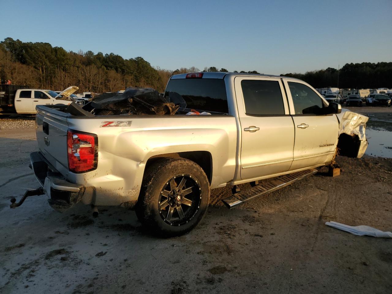 2016 Chevrolet Silverado VIN 3GCUKREC3GG238854 Copart auction photo, undercarriage / all over damage thumbnail 3