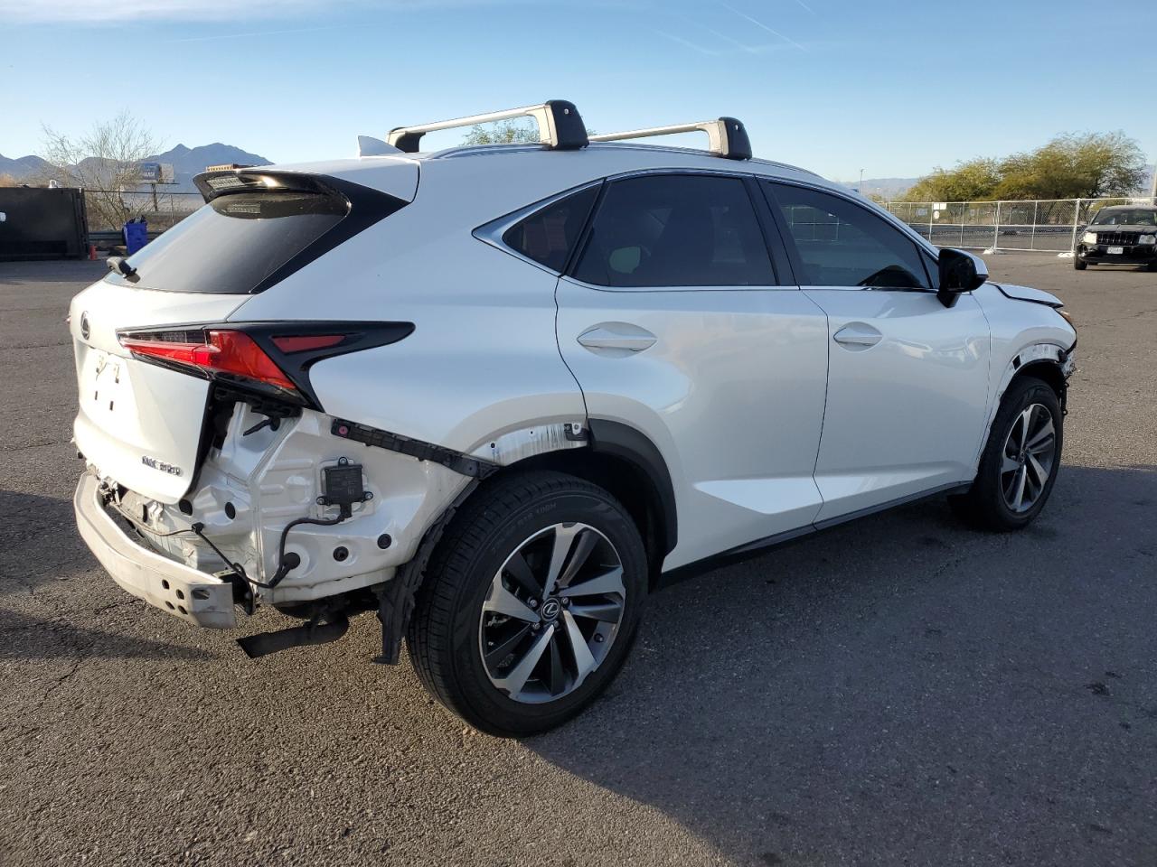 2020 Lexus NX VIN JTJGARBZ3L5020047 Copart auction photo, front end / rear end damage thumbnail 3