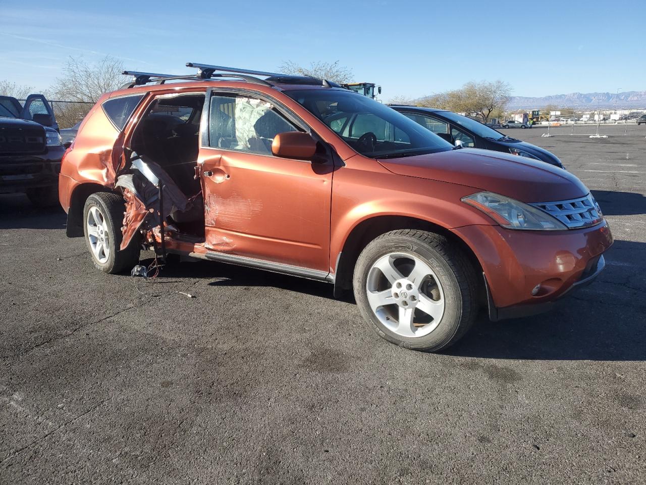 2004 Nissan Murano VIN JN8AZ08W94W302638 Copart auction photo, side damage thumbnail 4