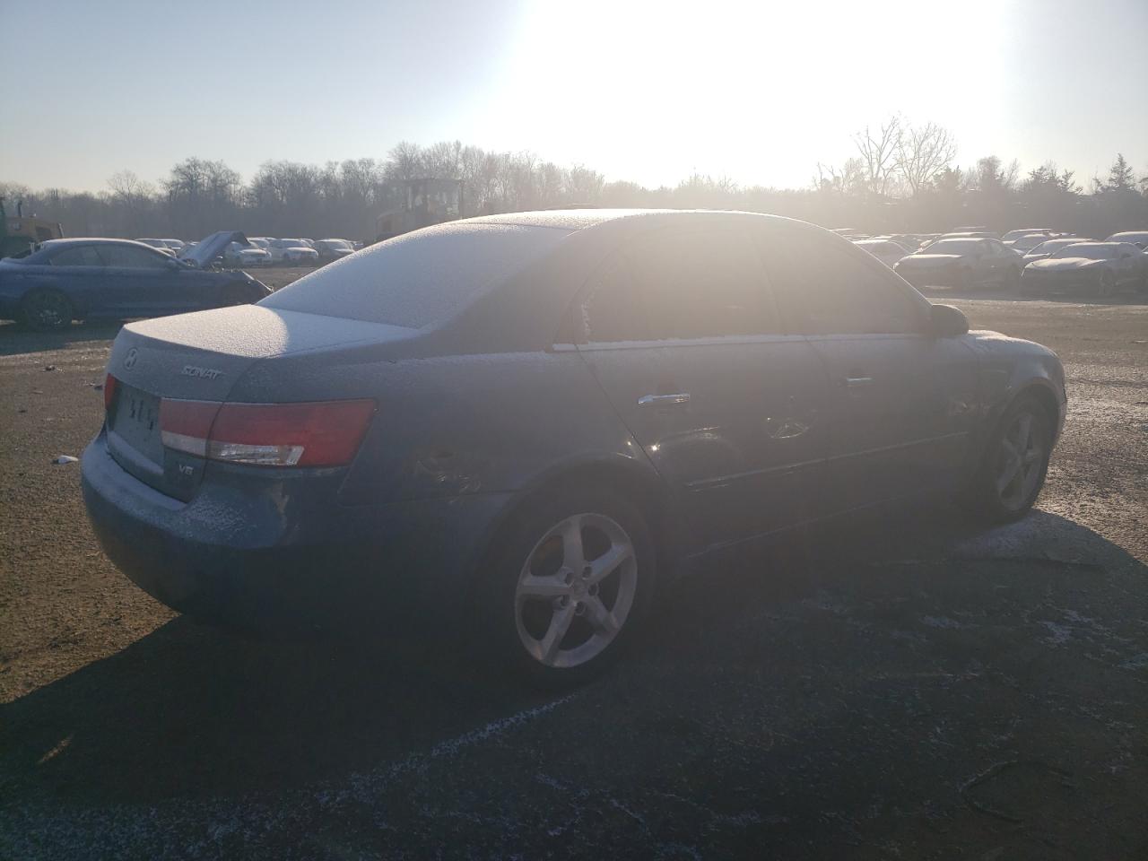 2006 Hyundai Sonata VIN 5NPEU46F06H027353 Copart auction photo, front end / side damage thumbnail 3