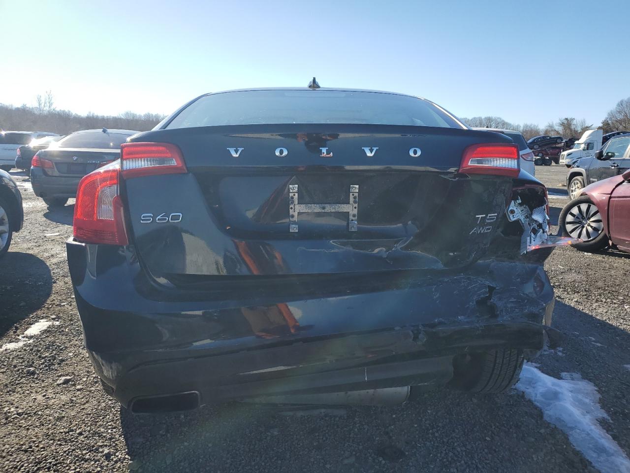 2016 Volvo S60 VIN YV1612TK7G2395626 Copart auction photo, rear end damage thumbnail 6