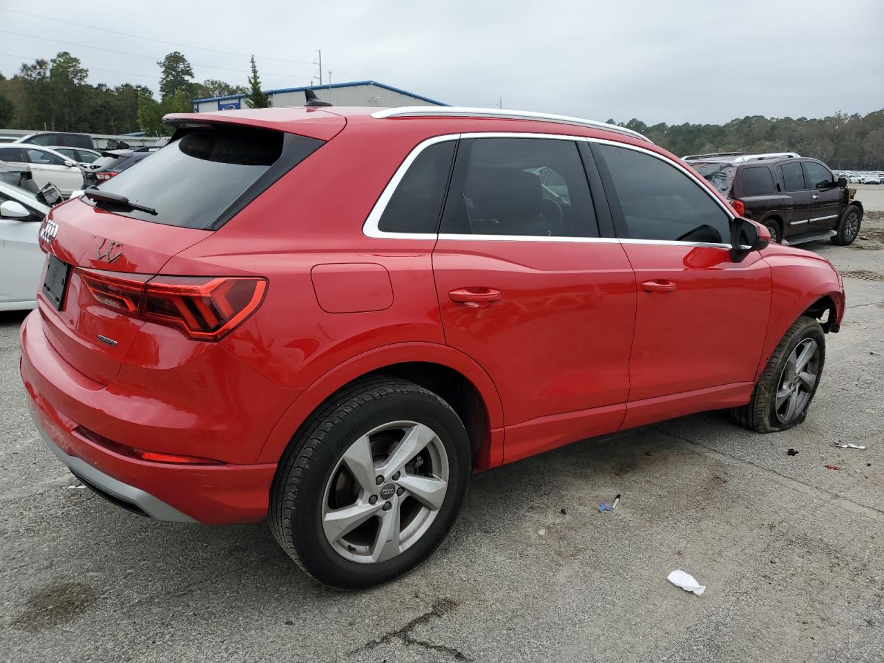 2020 Audi Q3 VIN WA1AECF36L1008444 Copart auction photo, front end damage thumbnail 3