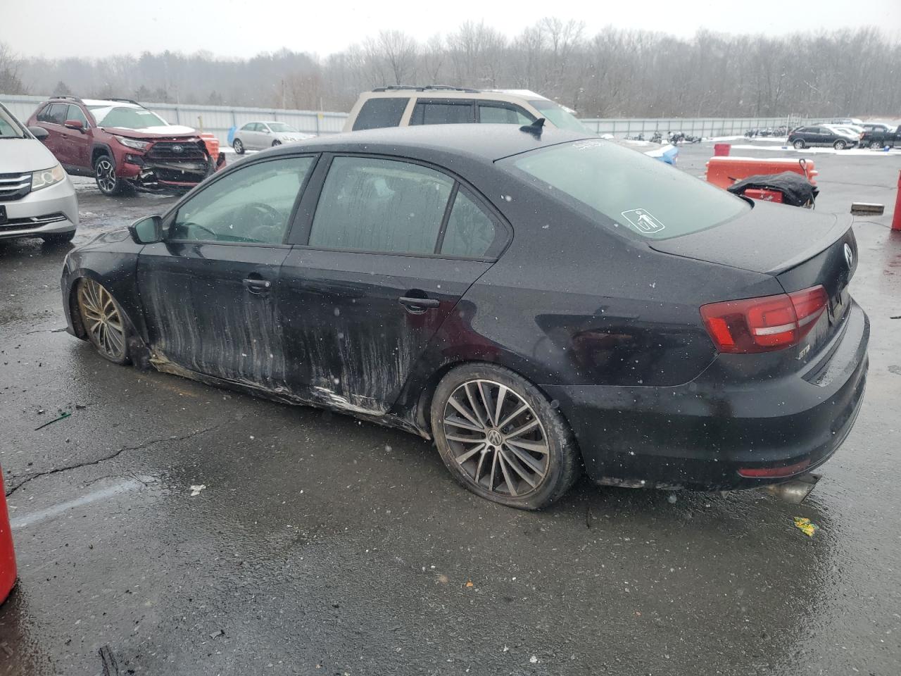 2016 Volkswagen Jetta VIN 3VWB17AJ9GM418907 Copart auction photo, side damage thumbnail 2