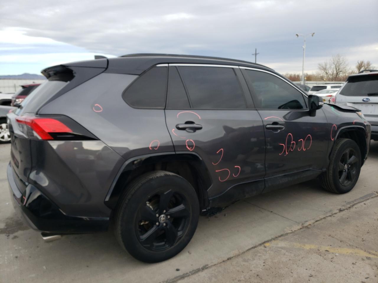 2021 Toyota RAV 4 VIN 2T3E6RFV1MW014406 Copart auction photo, all over / hail damage thumbnail 3