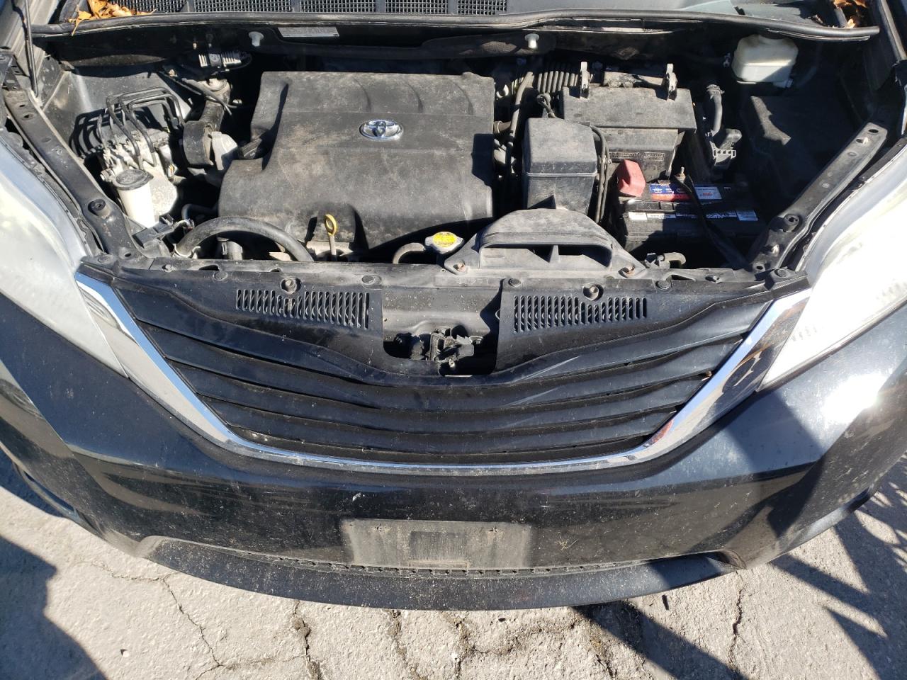 2014 Toyota Sienna VIN 5TDKK3DC3ES457429 Copart auction photo, rear end / hail damage thumbnail 12
