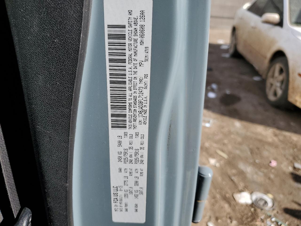 2015 Jeep Wrangler VIN 1C4BJWDG8FL712473 Copart auction photo, front end damage thumbnail 12