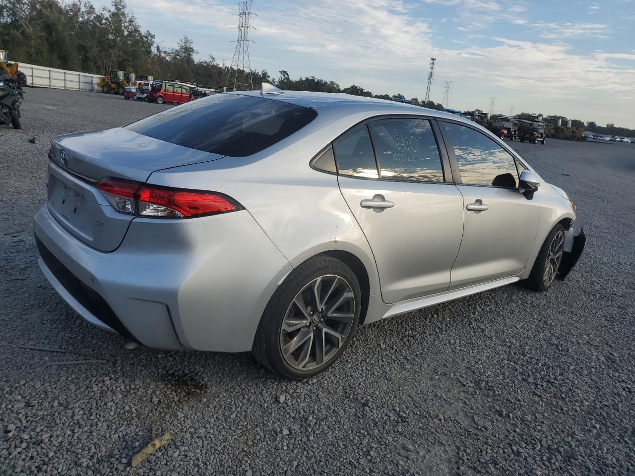 2021 Toyota Corolla VIN JTDEPMAE0MJ143629 Copart auction photo, all over damage thumbnail 3