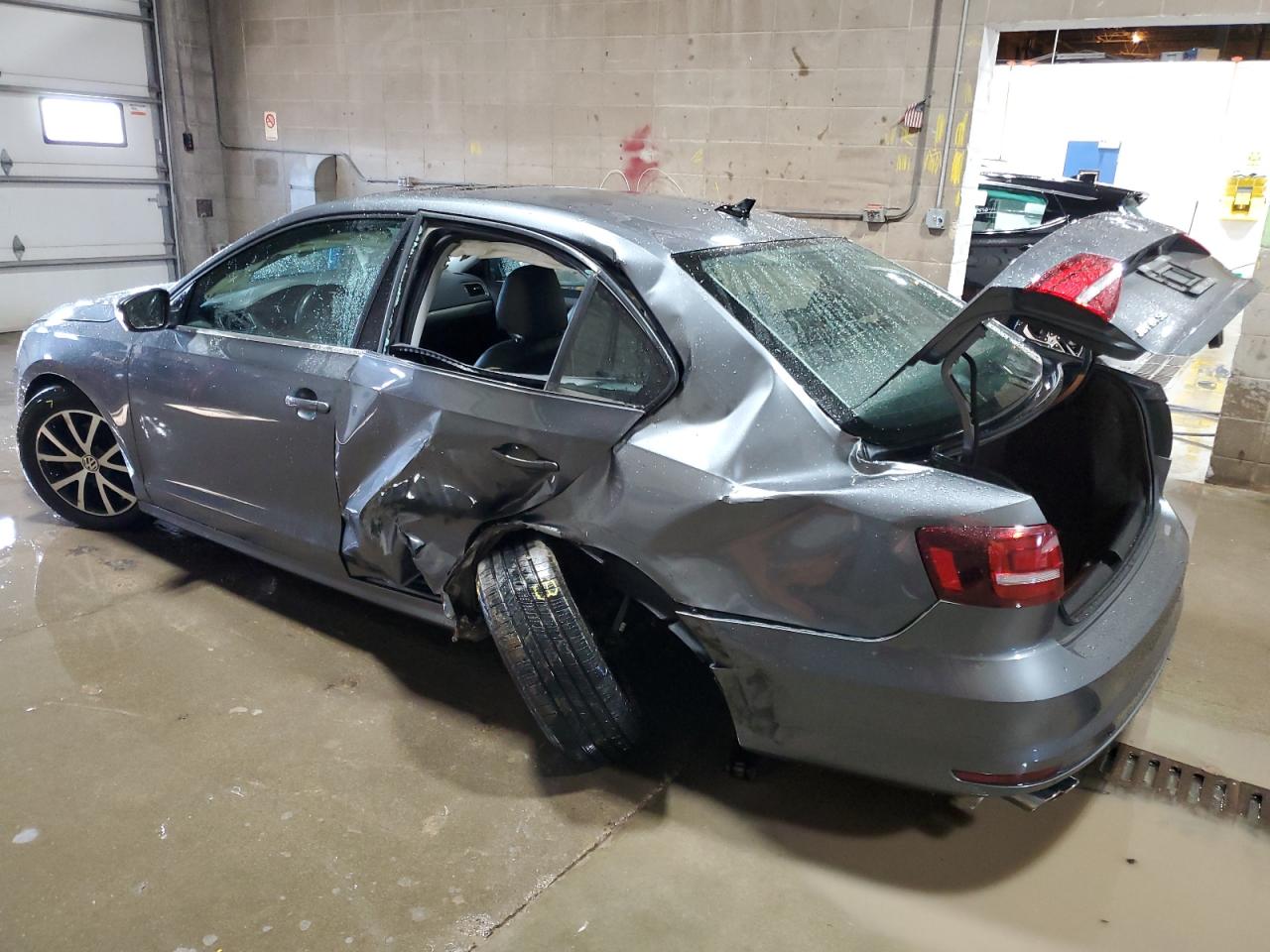 2017 Volkswagen Jetta VIN 3VWDB7AJ3HM330314 Copart auction photo, side / rear end damage thumbnail 2