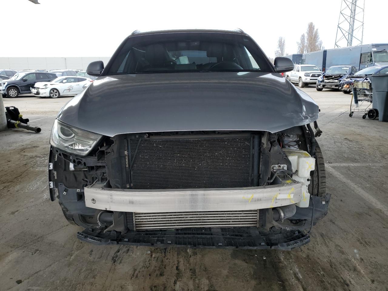 2016 Audi Q3 VIN WA1BFCFS8GR005464 Copart auction photo, front end / side damage thumbnail 5