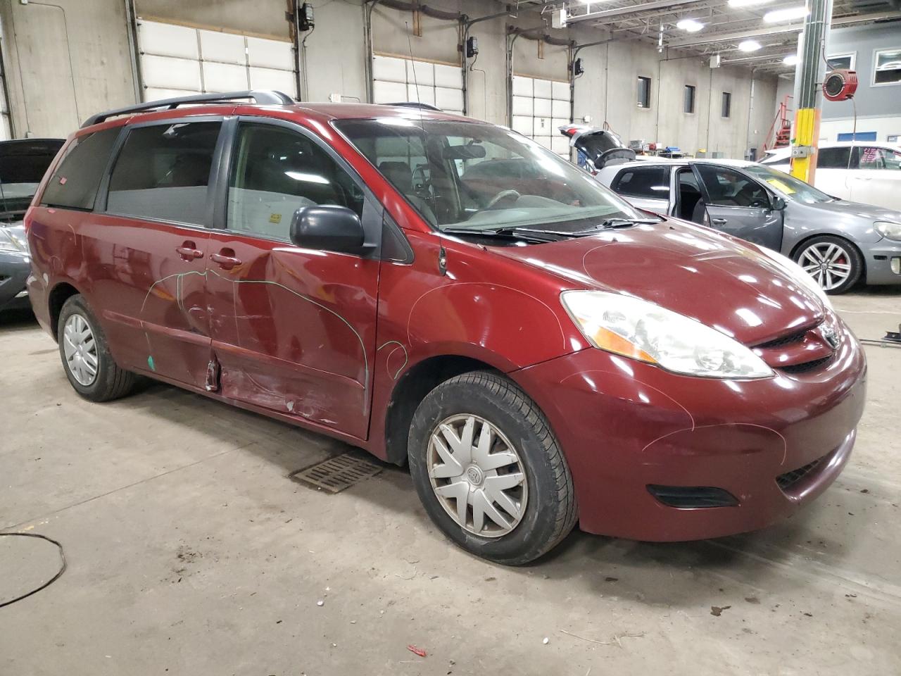 2006 Toyota Sienna VIN 5TDZA23C96S561485 Copart auction photo, side damage thumbnail 4
