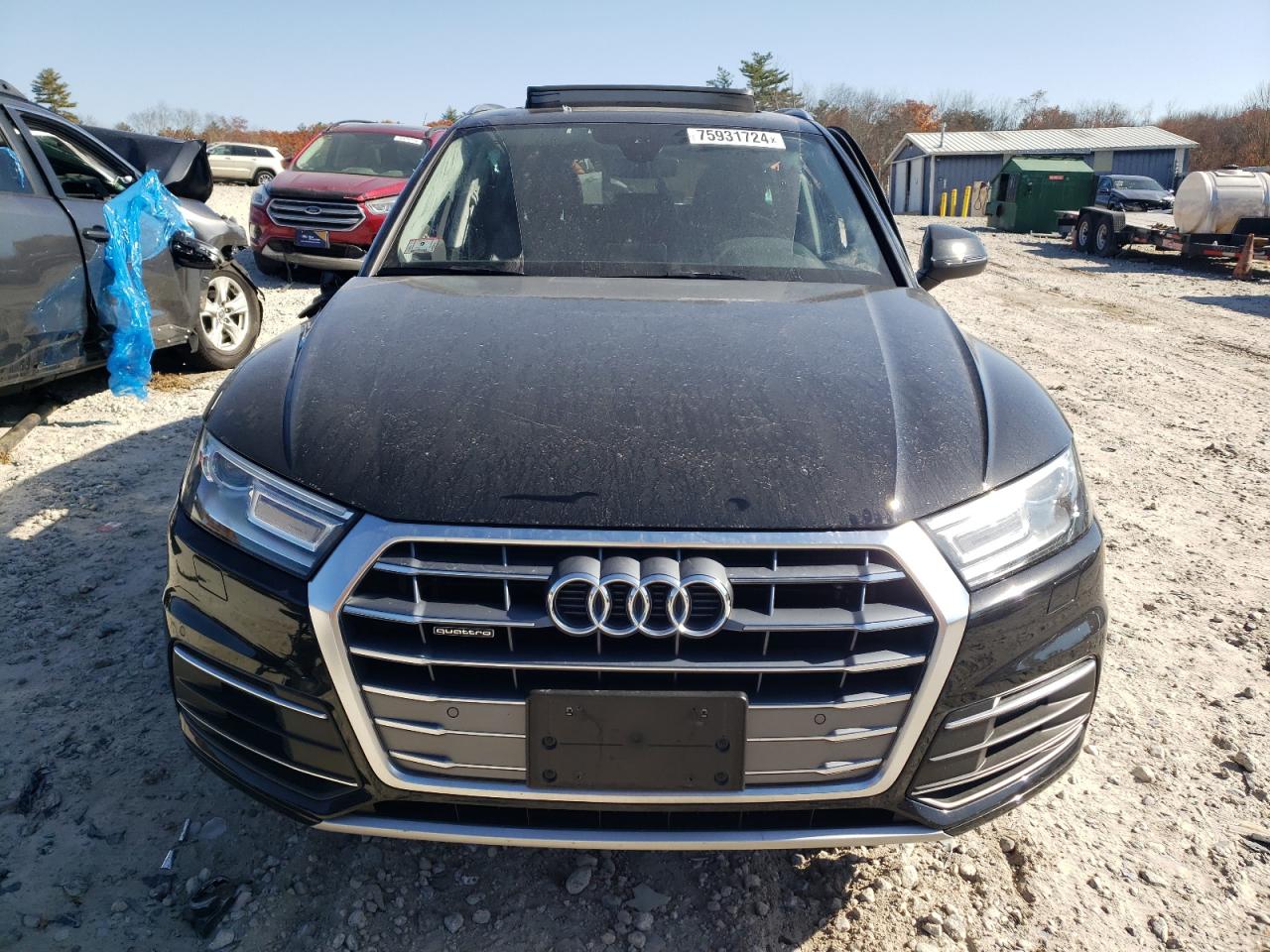 2020 Audi Q5 VIN WA1ANAFY9L2099056 Copart auction photo, rollover / side damage thumbnail 5