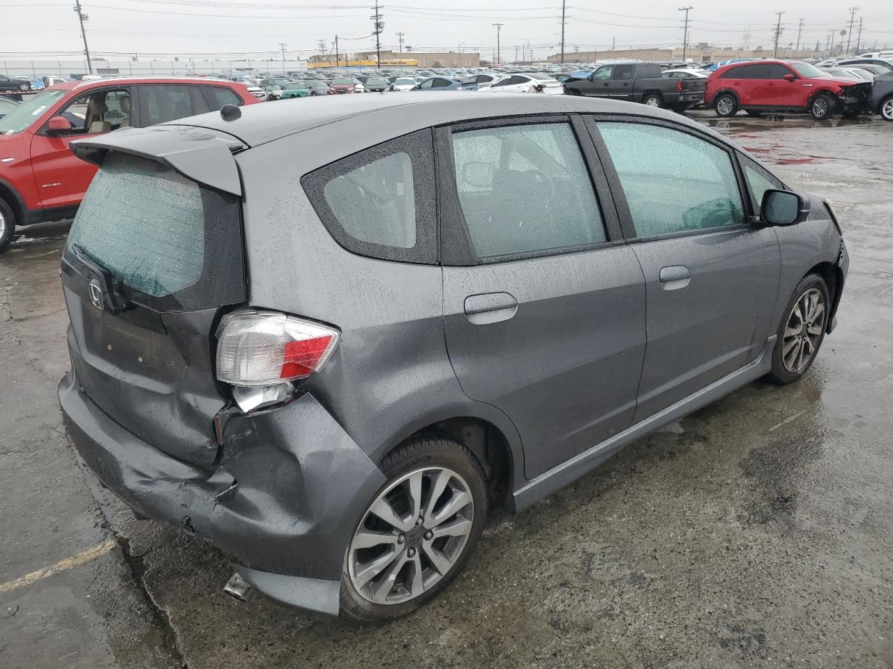 2013 Honda Fit VIN JHMGE8H52DC051257 Copart auction photo, rear end / front end damage thumbnail 3