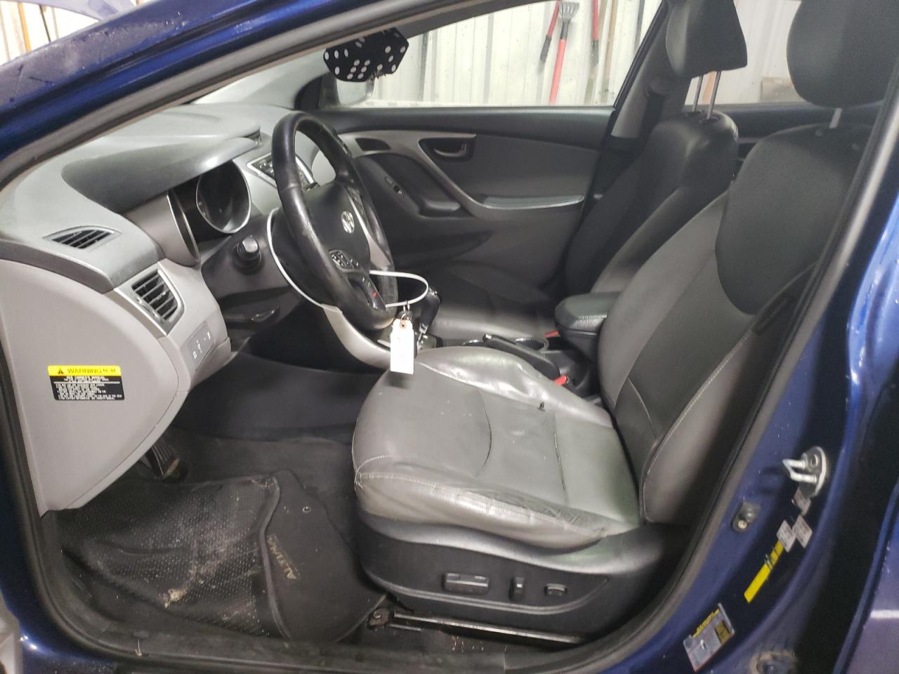 2013 Hyundai Elantra VIN KMHDH4AE2DU527348 Copart auction photo, rear end damage thumbnail 7