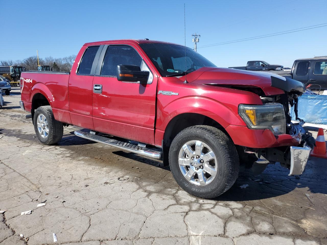 2013 Ford F-150 VIN 1FTFX1EF3DFD65798 Copart auction photo, front end / side damage thumbnail 4