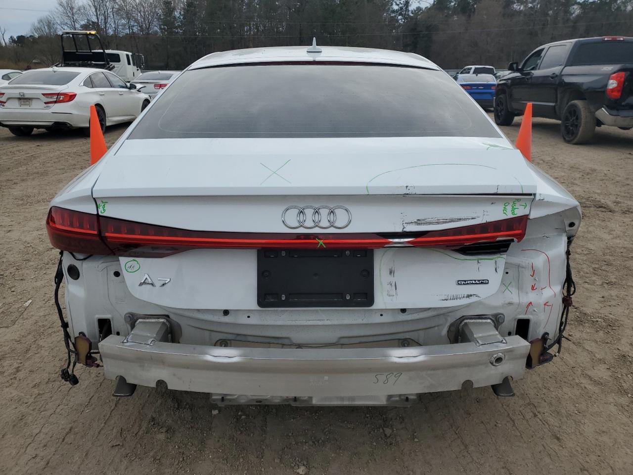 2019 Audi A7 VIN WAUV2BF22KN065004 Copart auction photo, rear end damage thumbnail 6