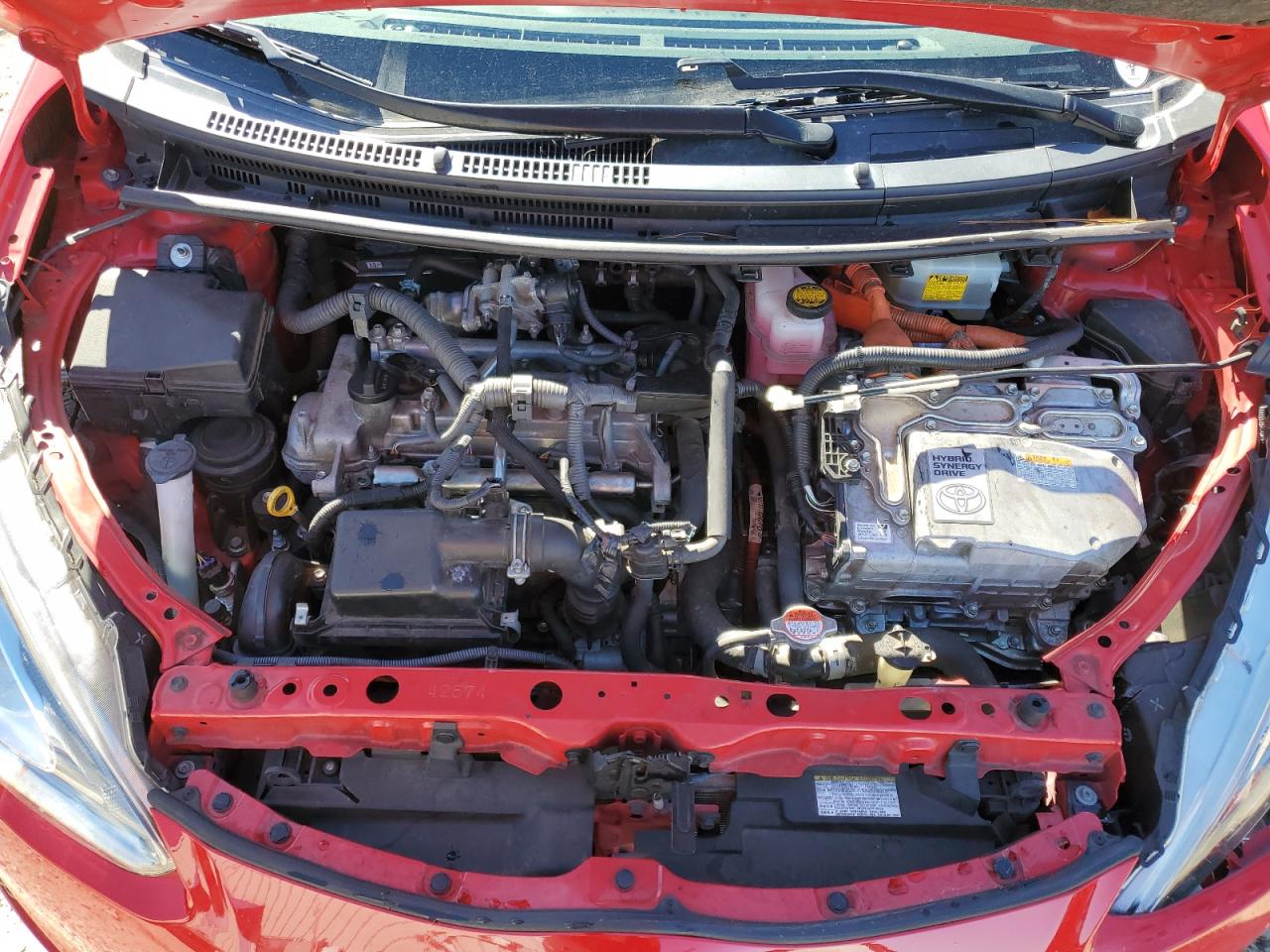 2016 Toyota Prius VIN JTDKDTB33G1132888 Copart auction photo, front end / side damage thumbnail 11