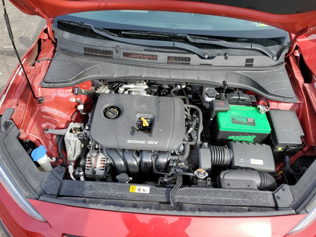 2019 Hyundai Kona VIN KM8K1CAA1KU300765 Copart auction photo, side / rear end damage thumbnail 12