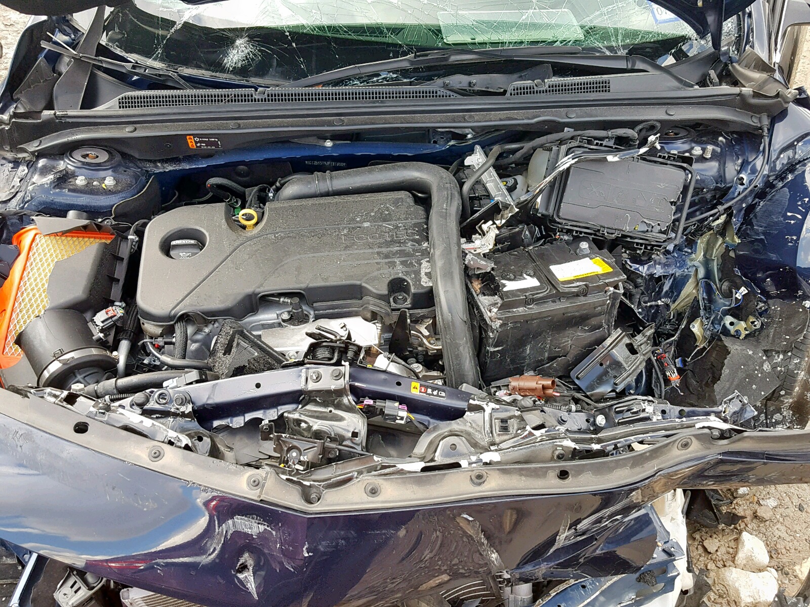 2018 Chevrolet Malibu VIN 1G1ZB5ST9JF181600 Copart auction photo, front end / undercarriage damage thumbnail 7