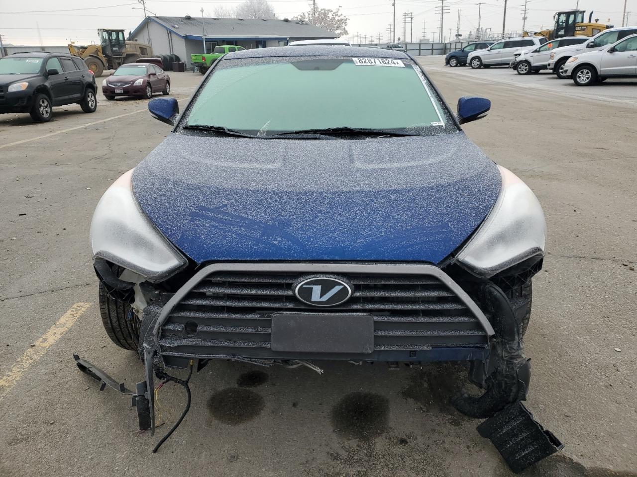 2017 Hyundai Veloster VIN KMHTC6AE8HU314853 Copart auction photo, all over / mechanical damage thumbnail 5