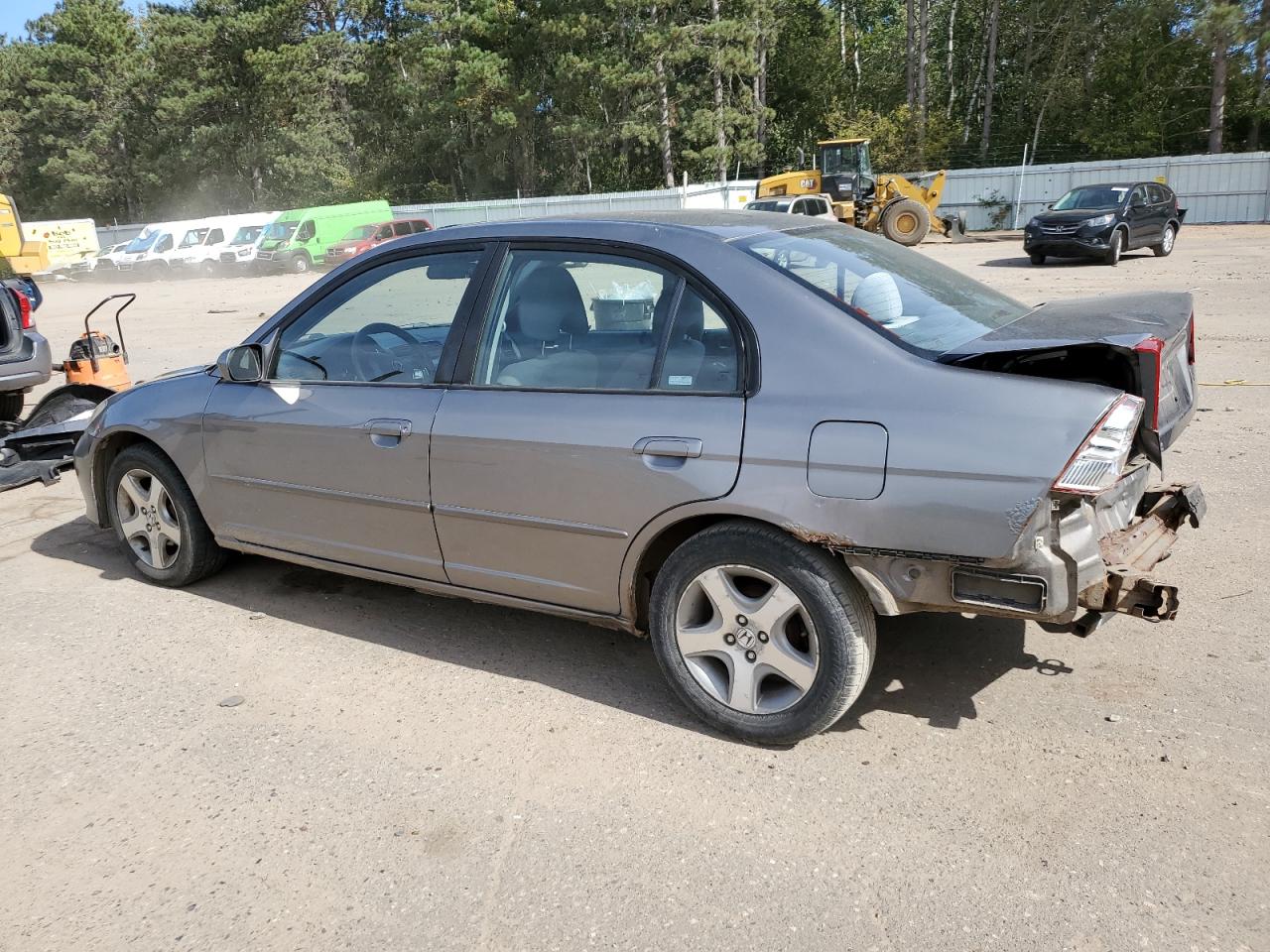 2005 Honda Civic VIN 2HGES26855H537735 Copart auction photo, rear end / hail damage thumbnail 2