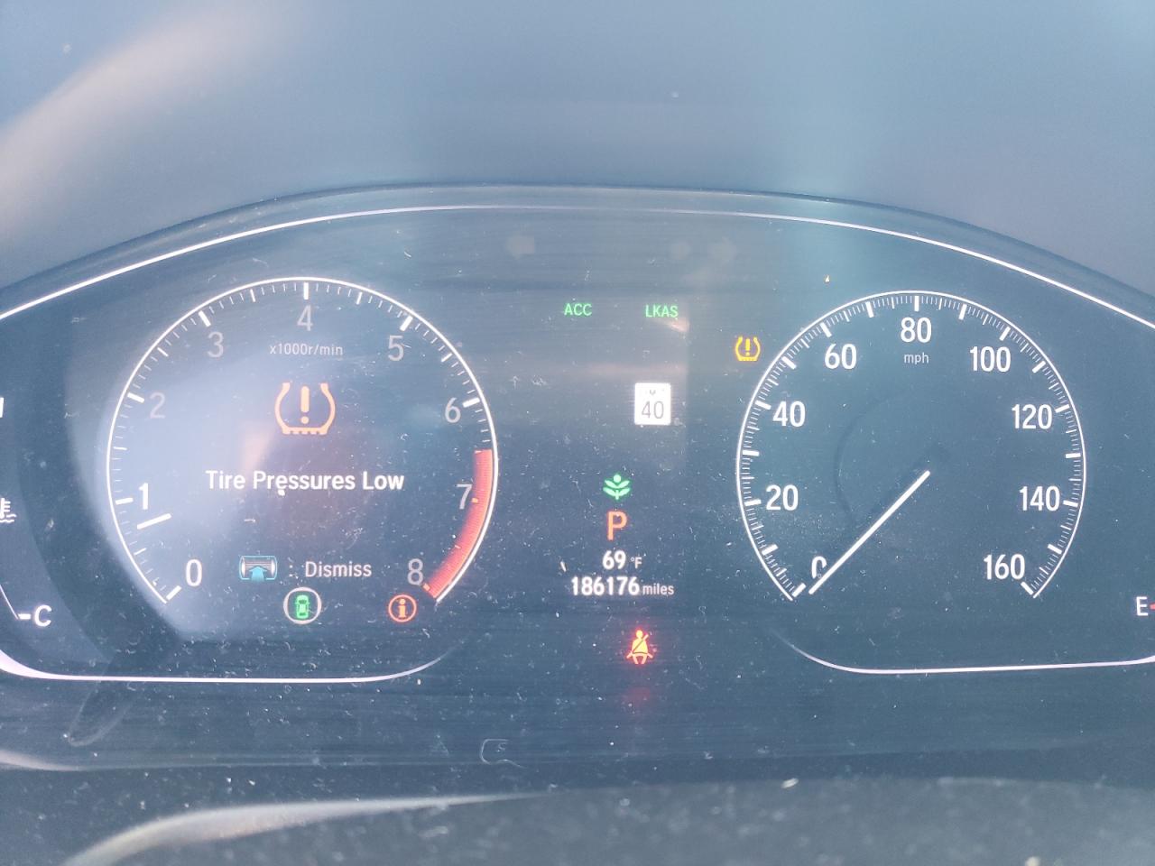 2019 Honda Accord VIN 1HGCV1F38KA035258 Copart auction photo, side / front end damage thumbnail 9