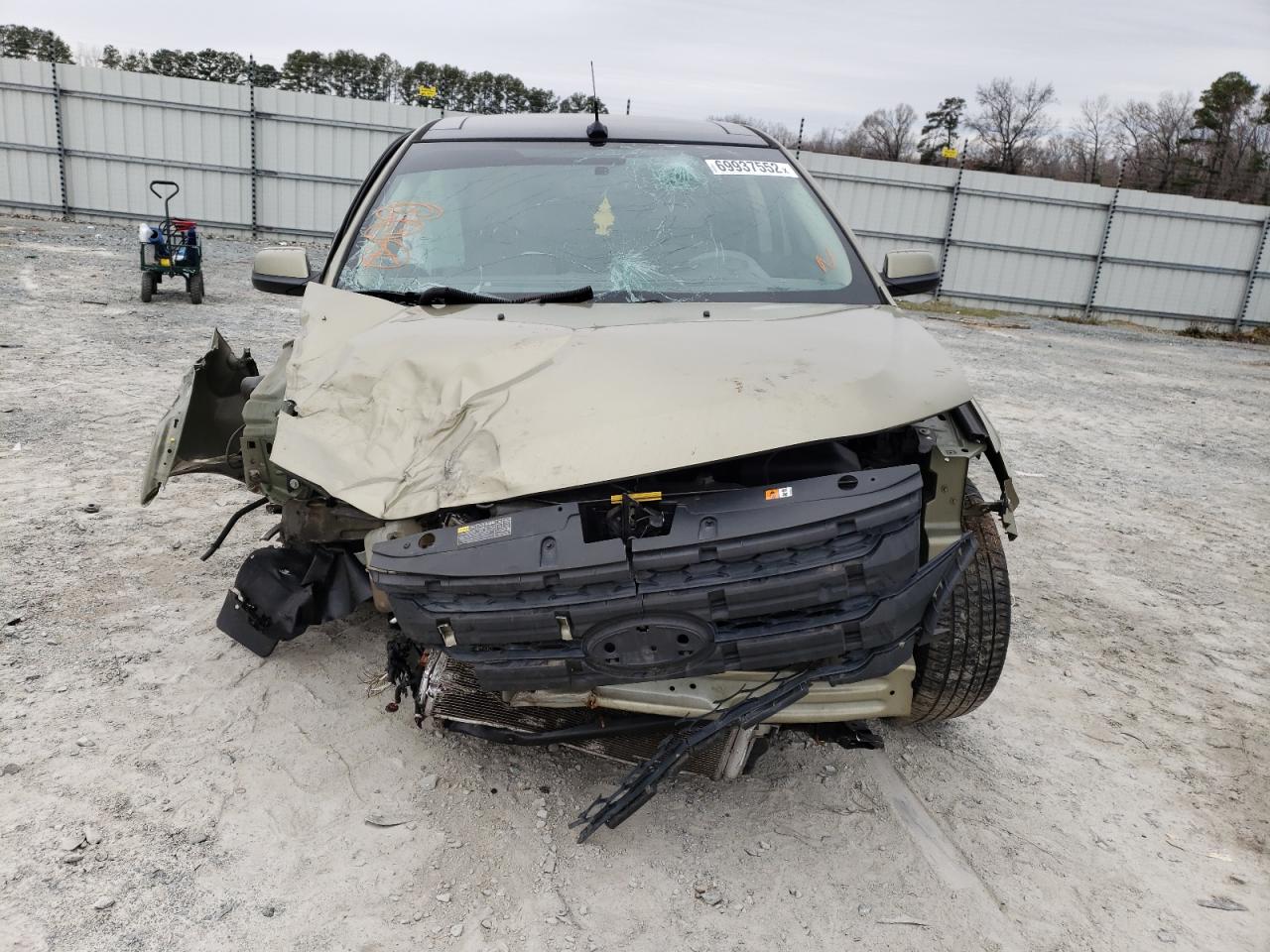 2012 Ford Edge VIN 2FMDK3JC7CBA61592 Copart auction photo, front end damage thumbnail 5