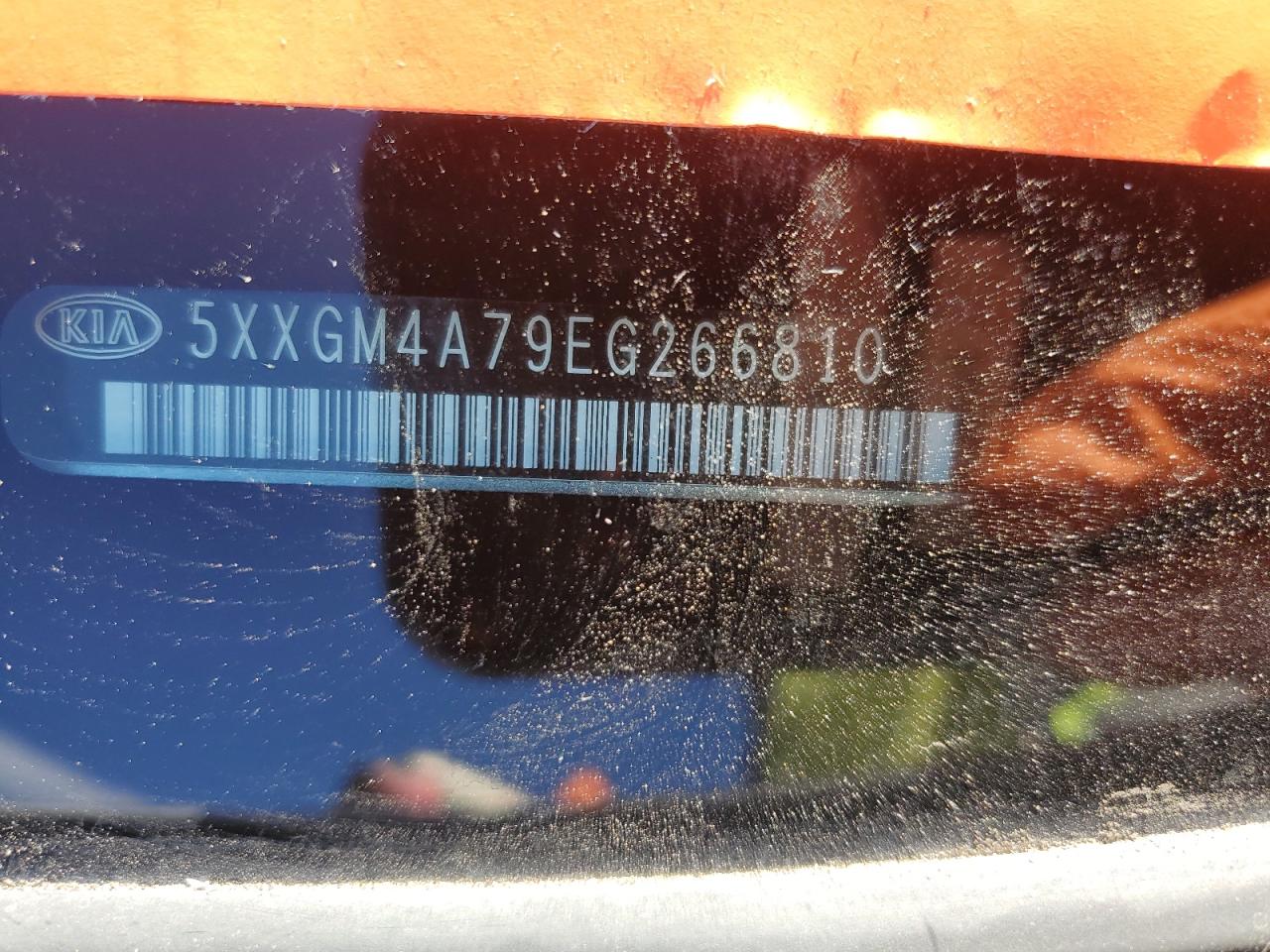 2014 KIA Optima VIN 5XXGM4A79EG266810 Copart auction photo, vandalism / all over damage thumbnail 12