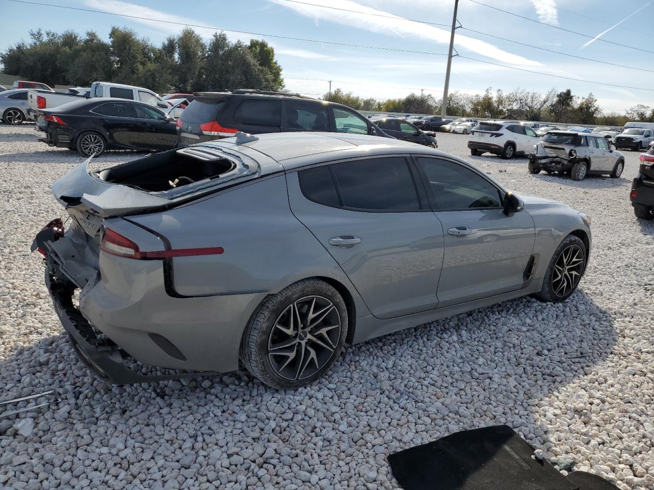 2022 KIA Stinger VIN KNAE35LD9N6115206 Copart auction photo, rear end damage thumbnail 3