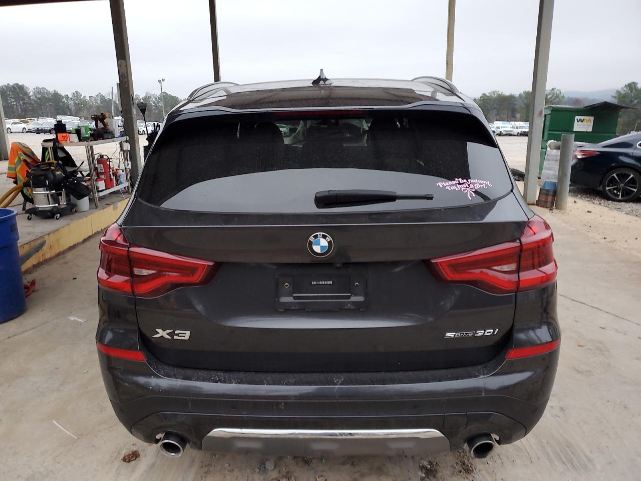 2020 BMW X3 VIN 5UXTY3C05L9C23395 Copart auction photo, front end / side damage thumbnail 6