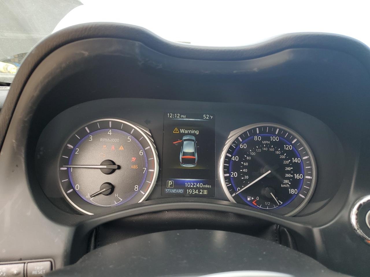 2017 Infiniti Q50 VIN JN1CV7AP1HM641149 Copart auction photo, front end / rear end damage thumbnail 9