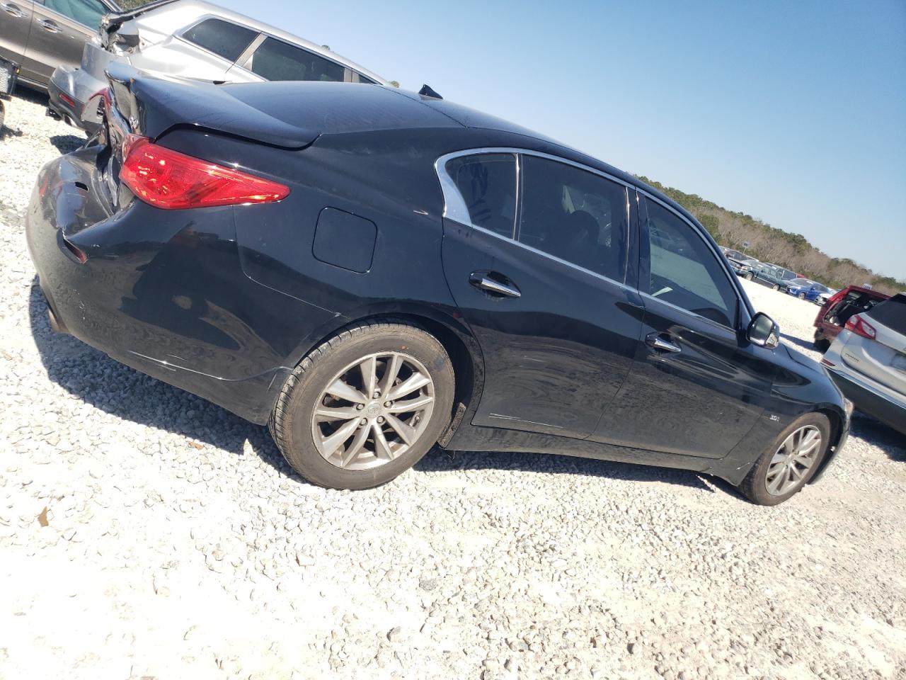 2016 Infiniti Q50 VIN JN1EV7AR2GM344769 Copart auction photo, rear end / minor dent/scratches damage thumbnail 3