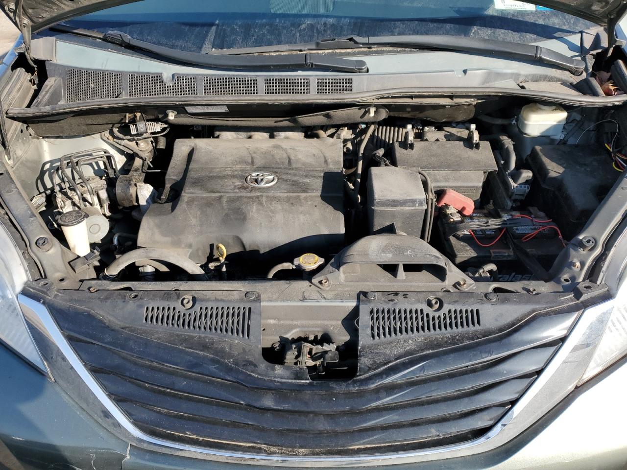 2014 Toyota Sienna VIN 5TDKK3DC5ES474166 Copart auction photo, side / front end damage thumbnail 12