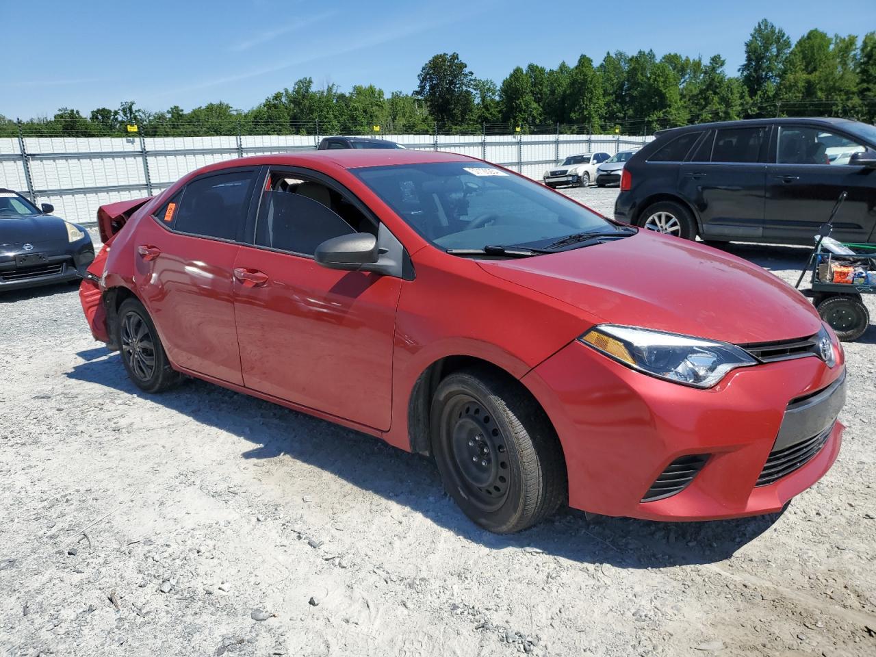 2015 Toyota Corolla VIN 5YFBURHE3FP354644 Copart auction photo, rear end damage thumbnail 4