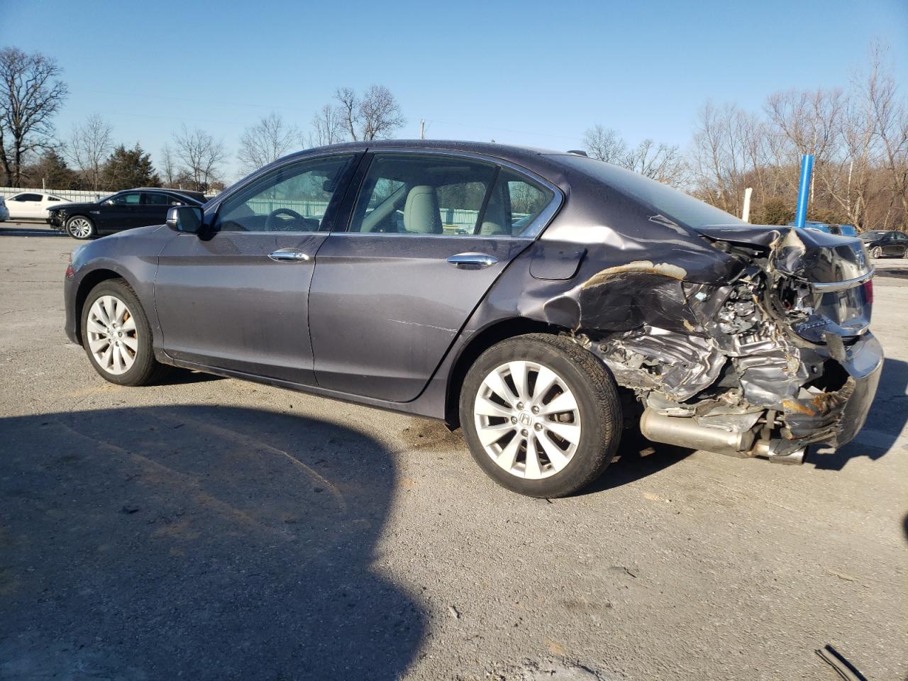 2015 Honda Accord VIN 1HGCR3F86FA014443 Copart auction photo, rear end / side damage thumbnail 2