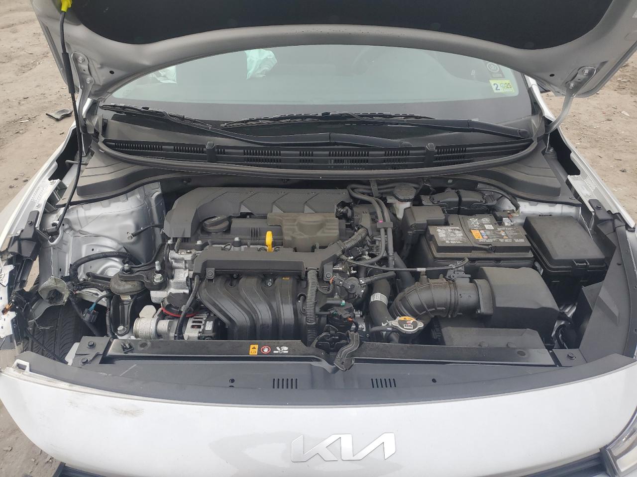 2023 KIA Rio VIN 3KPA24AD0PE626754 Copart auction photo, side / front end damage thumbnail 12