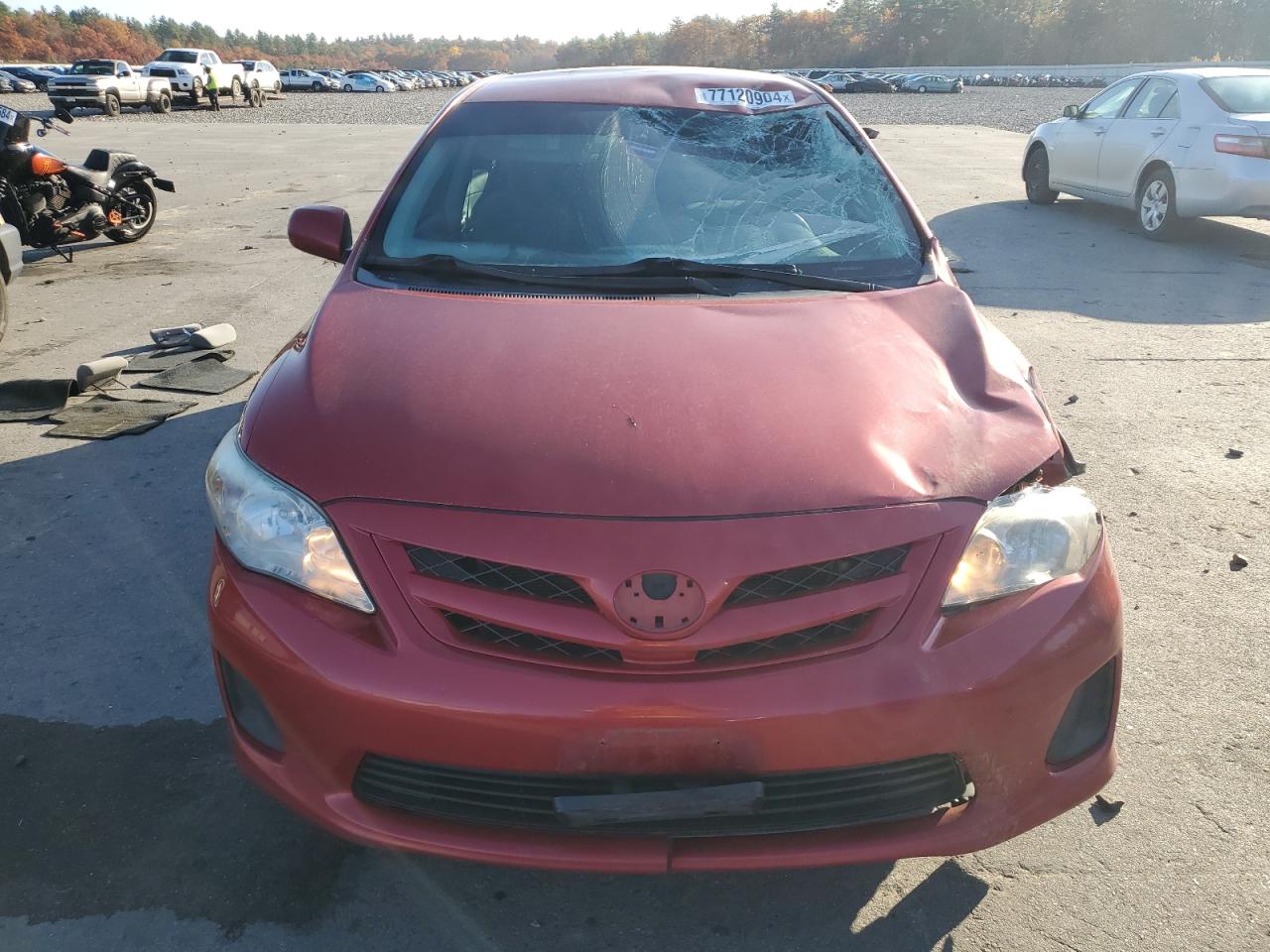2011 Toyota Corolla VIN 2T1BU4EE6BC660660 Copart auction photo, front end / side damage thumbnail 5