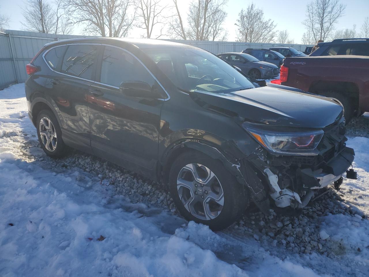 2017 Honda CR-V VIN 7FARW1H86HE020728 Copart auction photo, front end damage thumbnail 4