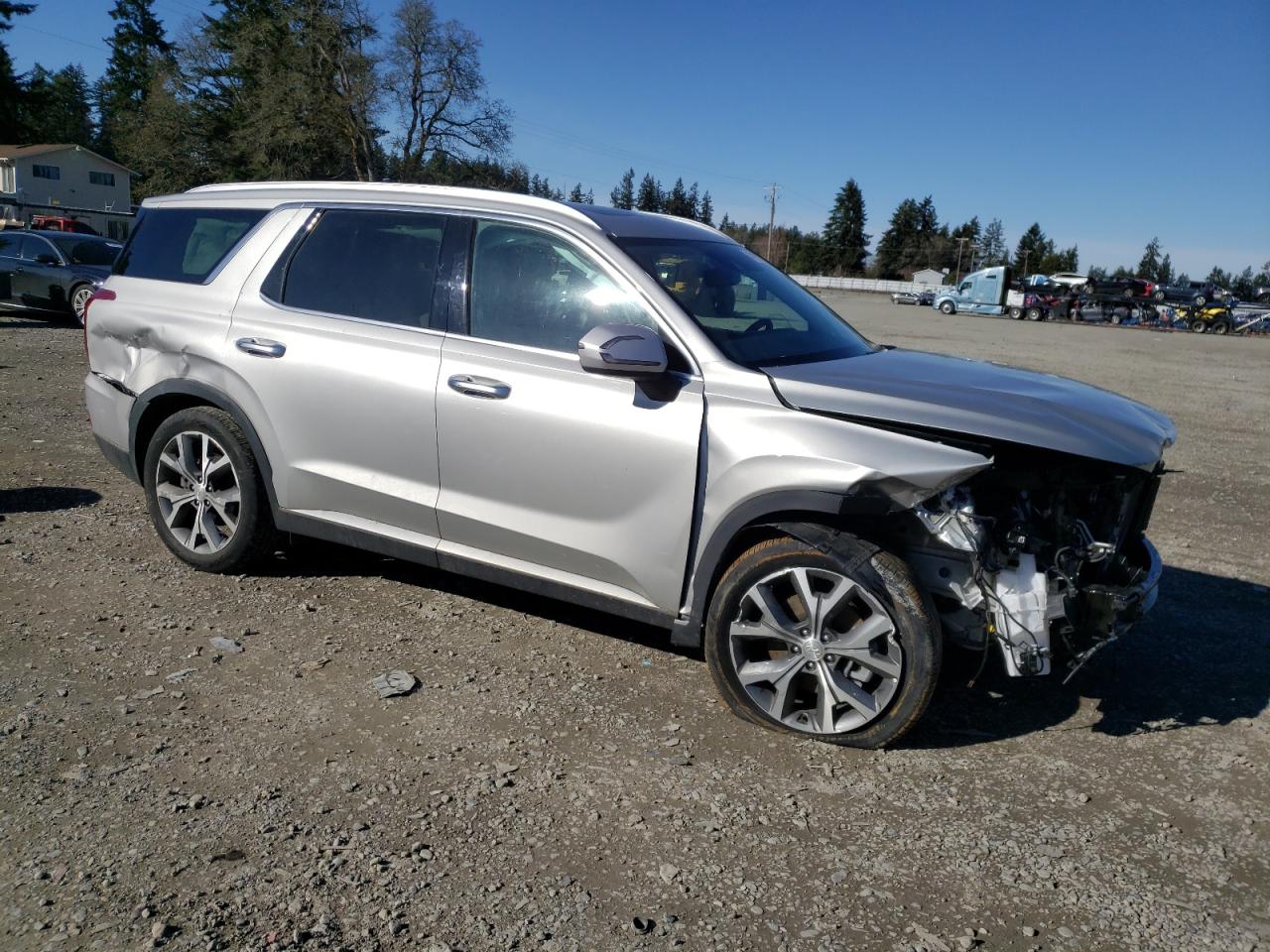 2022 Hyundai Palisade VIN KM8R4DHE6NU410705 Copart auction photo, front end / rear end damage thumbnail 4