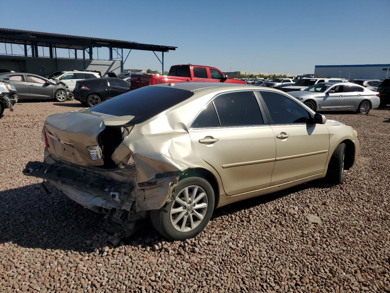2010 Toyota Camry VIN 4T4BF3EK8AR047713 Copart auction photo, rear end / side damage thumbnail 3