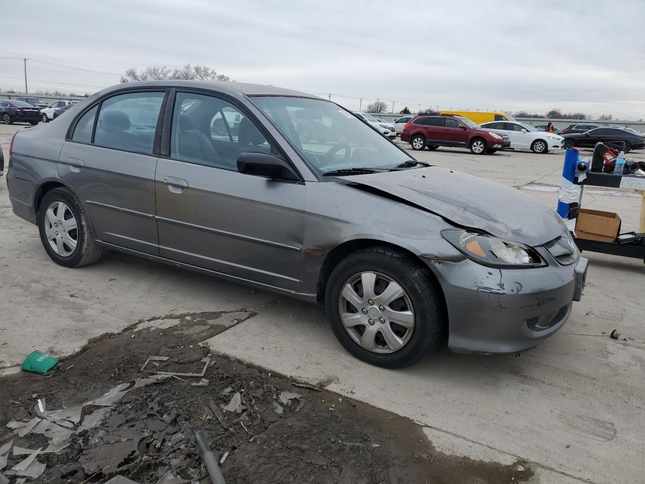 2004 Honda Civic VIN 2HGES16534H571431 Copart auction photo, front end damage thumbnail 4