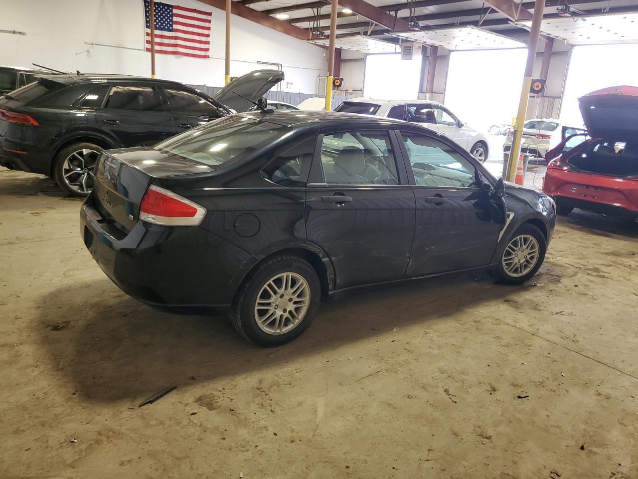 2008 Ford Focus VIN 1FAHP35N38W220106 Copart auction photo, side damage thumbnail 3