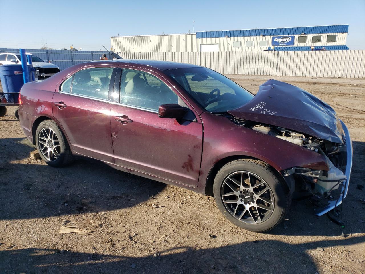 2011 Ford Fusion VIN 3FAHP0JAXBR185771 Copart auction photo, front end damage thumbnail 4