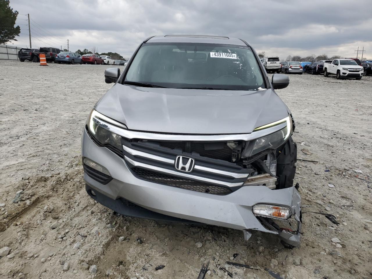 2016 Honda Pilot VIN 5FNYF6H5XGB077765 Copart auction photo, front end damage thumbnail 5