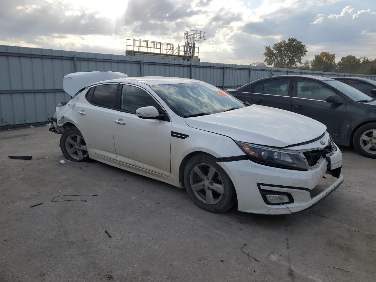 2015 KIA Optima VIN KNAGM4A71F5598582 Copart auction photo, all over damage thumbnail 4