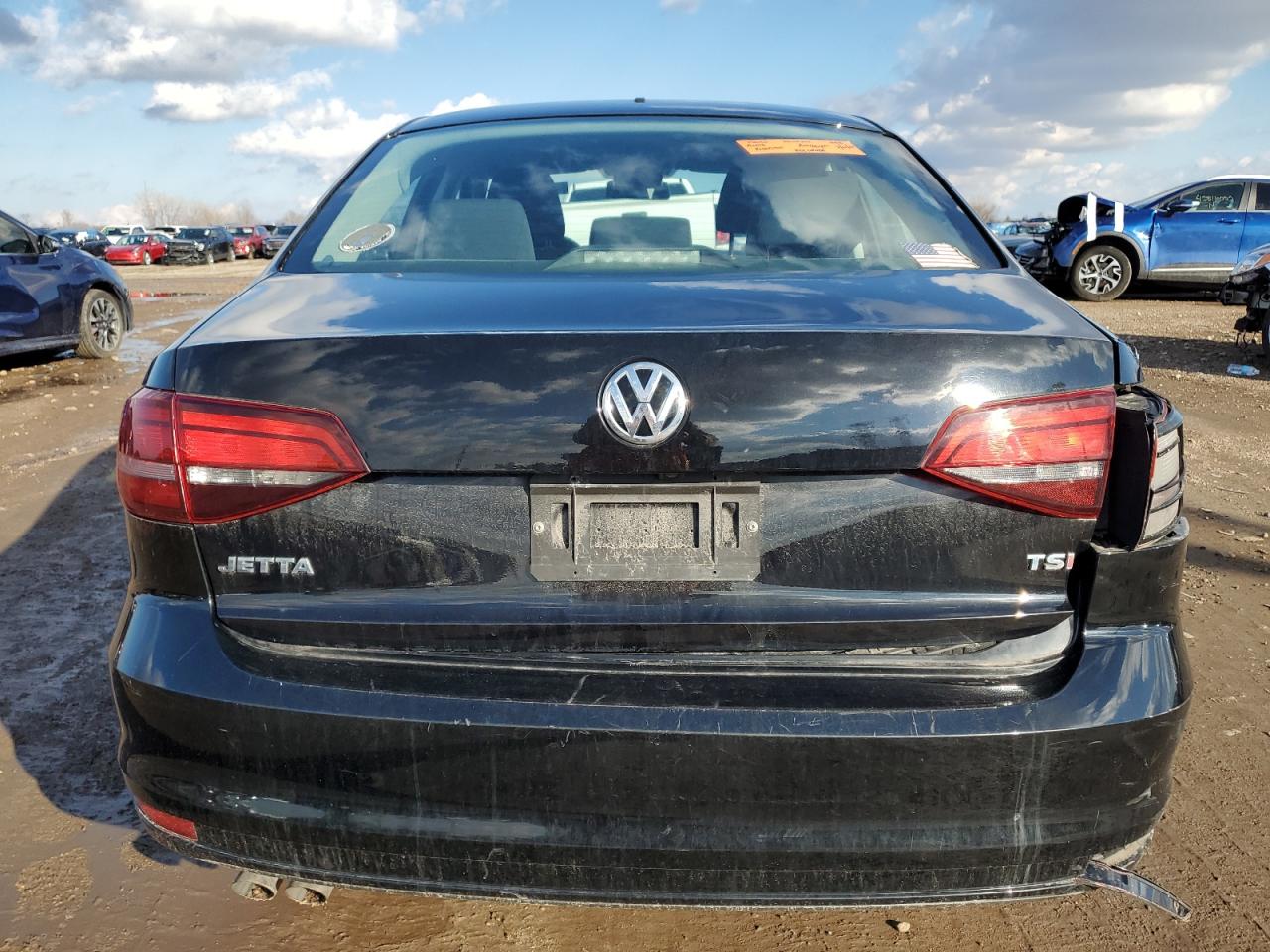 2017 Volkswagen Jetta VIN 3VW2B7AJXHM209352 Copart auction photo, rear end / side damage thumbnail 6