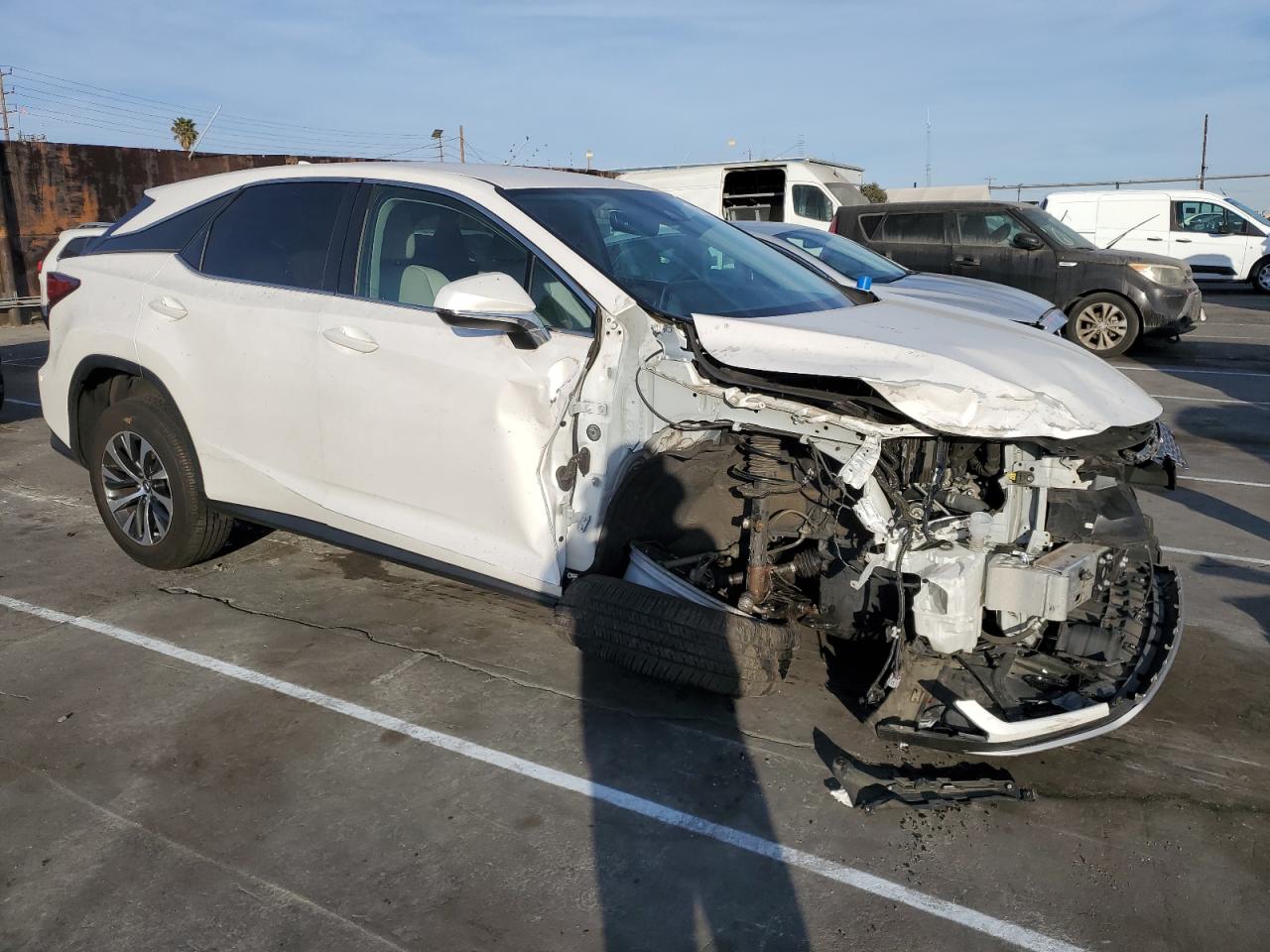 2020 Lexus RX VIN 2T2AZMAA2LC161657 Copart auction photo, undercarriage / front end damage thumbnail 4