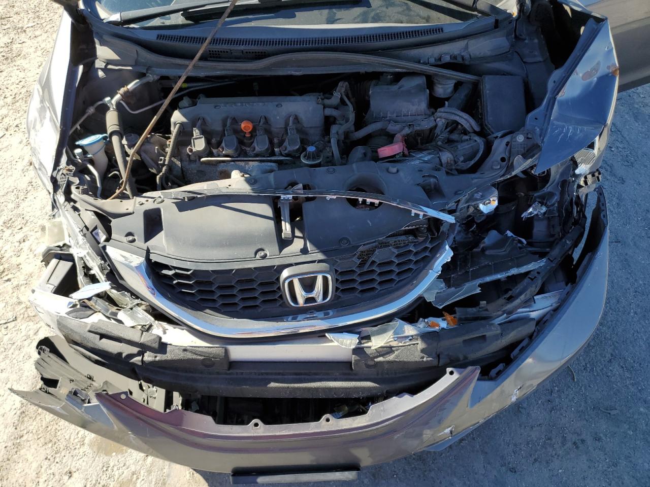 2014 Honda Civic VIN 2HGFB2F55EH535932 Copart auction photo, rear end / front end damage thumbnail 11