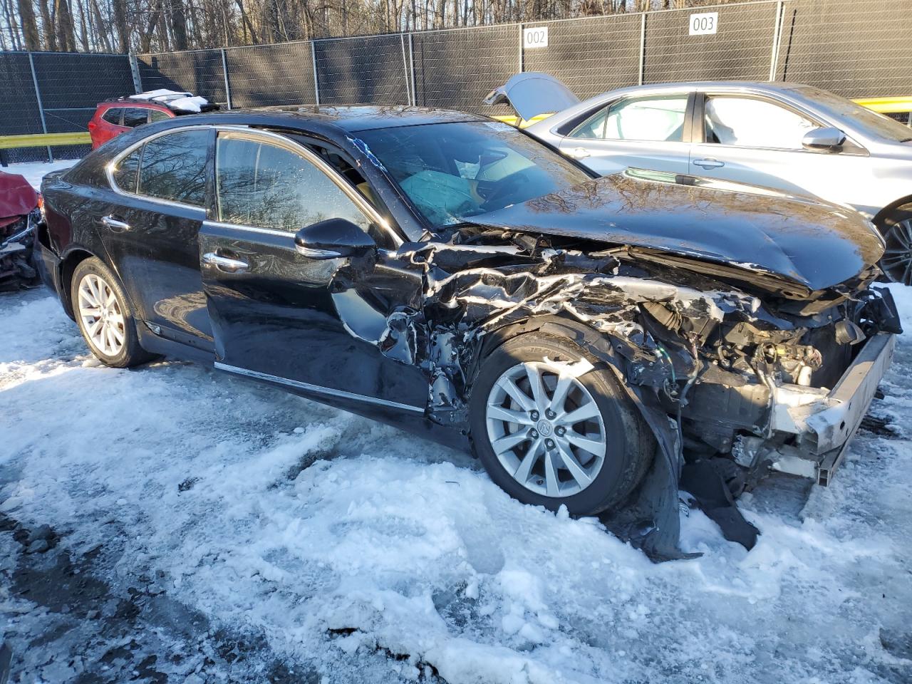 2012 Lexus LS VIN JTHDL1EF1C5004740 Copart auction photo, all over damage thumbnail 4